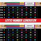 lottery ticket number generator